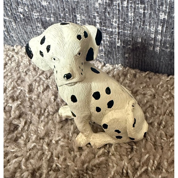 Other - Vintage Dalmatian Puppy Figurine Sitting Dog Statue 3.5"